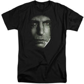 Harry Potter Snape Head Men's 18/1 Tall Cotton Short-Sleeve T-Shirt